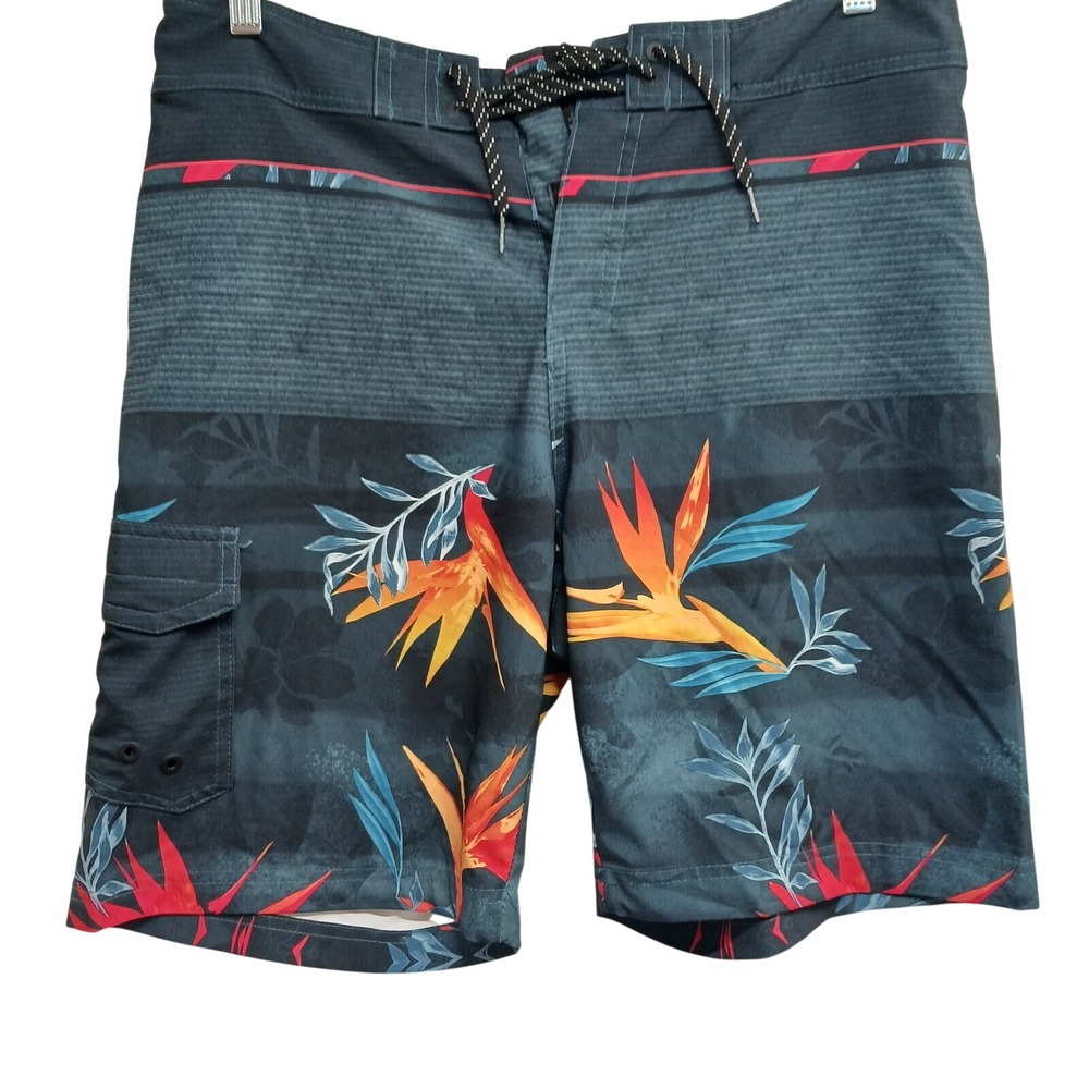 TRUE CRAFT 34 Blue Swim Trunks Unlined Board Shorts